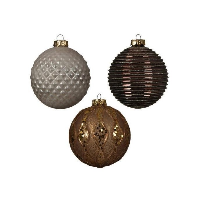 SFERA VETRO BROWN 3 ASS